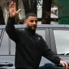 AC Milan's new signing Kyle Walker arrives at the Clinica Madonnina in Milan