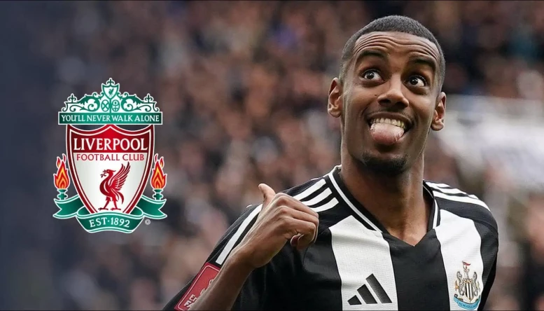 Alexander Isak of Newcatle is wanted by Liverpool