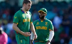 Anrich Nortje and Temba Bavuma.