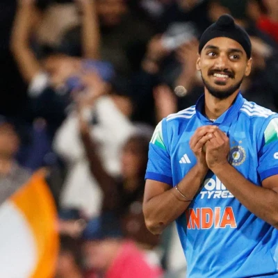  Arshdeep Singh India v Australia 2025 T20I alamy