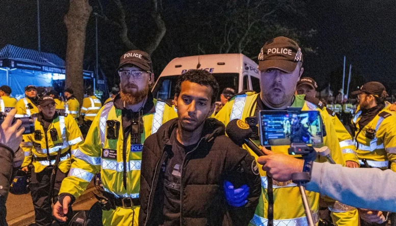 Aston Villa Maccabi protest 6 November, 2025 (alamy)