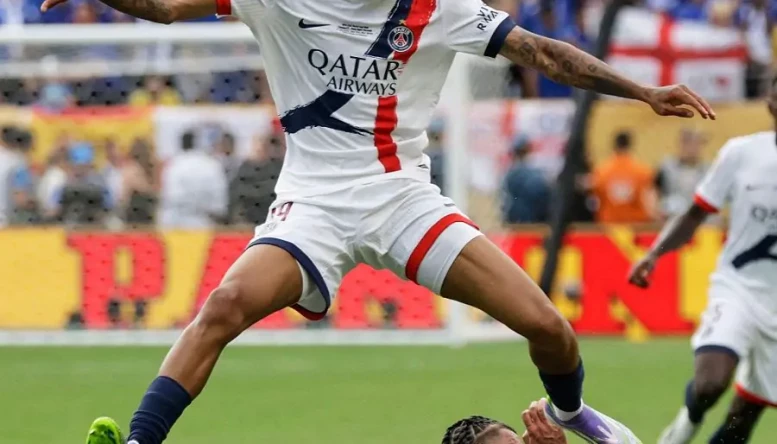 Bradley Barcola of PSG 