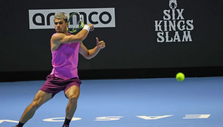 Carlos Alcaraz at the Six Kings Slam