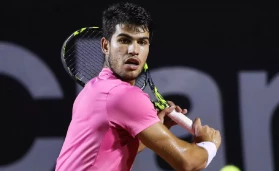 Carlos Alcaraz at the Rio Open