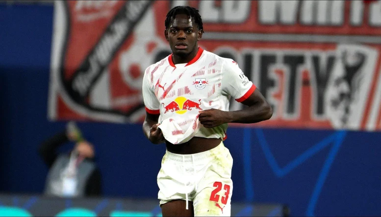 Castello Lukeba of RB Leipzig