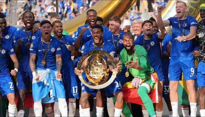 Chelsea celebrate winning FIFA Club World Cup final