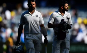 Cheteshwar Pujara and Virat Kohli.