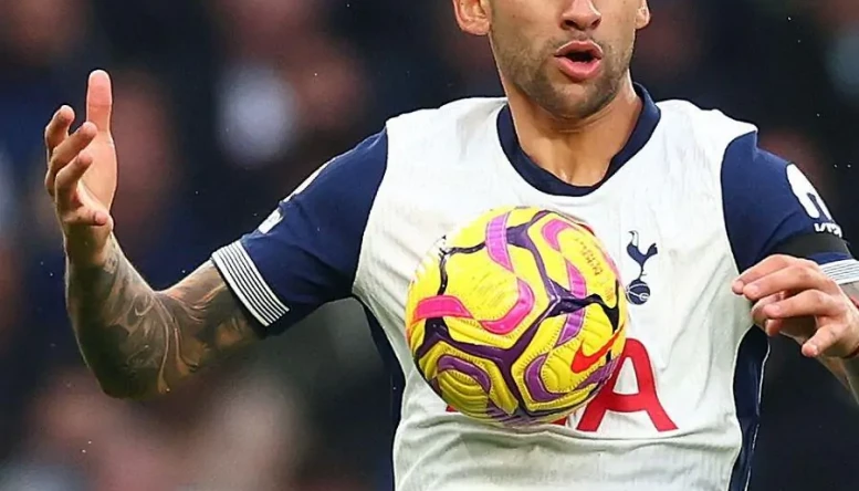 Cristian Romero of Tottenham Hotspur