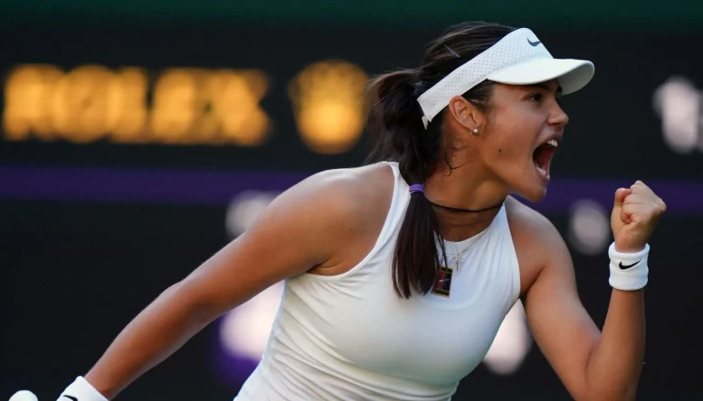 Emma Raducanu at Wimbledon