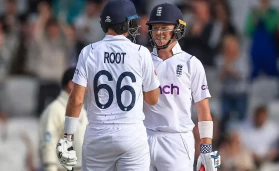 Ollie Pope and Joe Root.