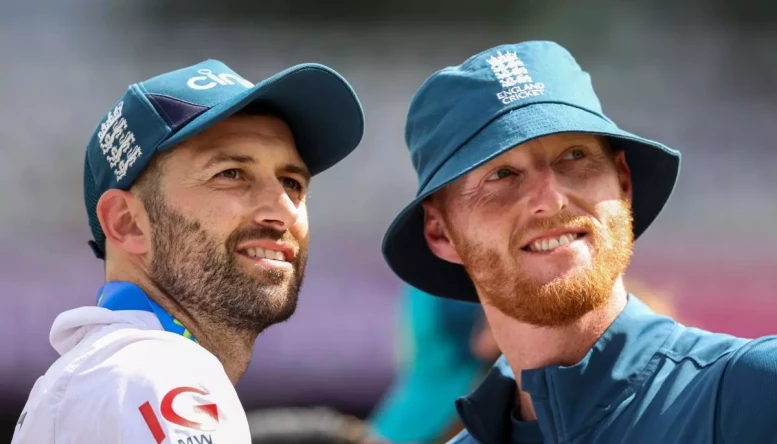 Mark Wood and Ben Stokes.