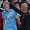 Erling Haaland and Pep Guardiola