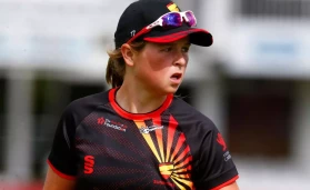 Grace Scrivens claimed the final wicket as England edged past Australia
