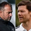 Hansi Flick and Xabi Alonso  of Barcelona and Real Madrid