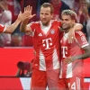 Harry Kane of Bayern Munich celebrates after scoring 