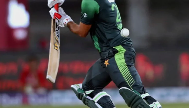 Hussain Talat batting