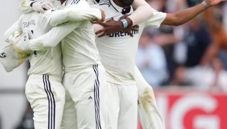 India Test wicket celebration