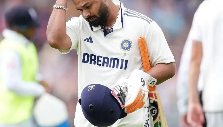 India's Rishabh Pant reacts after being bowled out by England's Jofra Archer