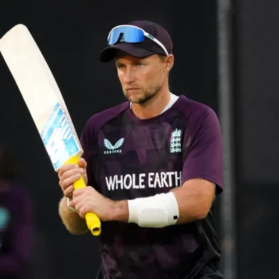 Joe Root in training