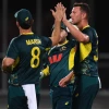 Josh Hazlewood T20I celebration