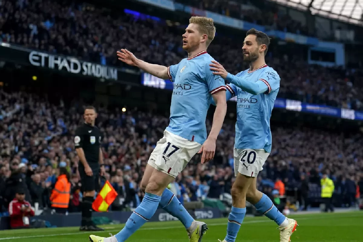 Kevin de Bruyne and Bernardo Silva.