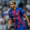 Lamine Yamal of FC Barcelona in action 
