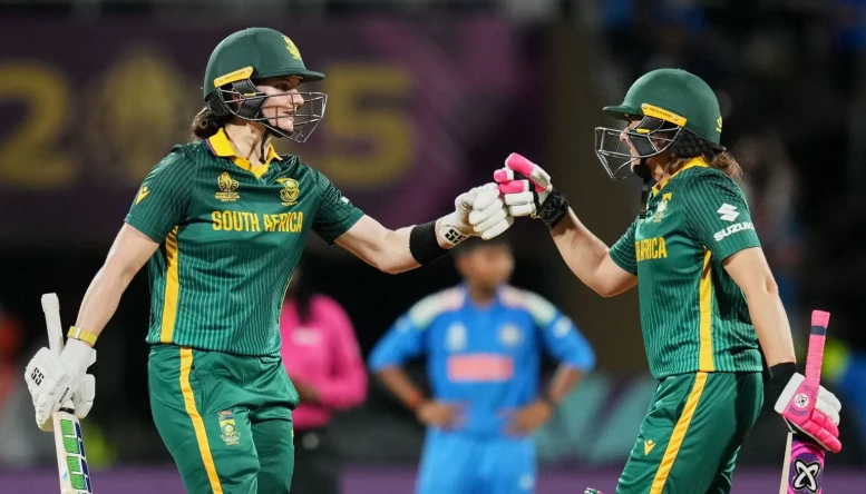 Laura Wolvaardt Proteas Women v India 2025 WCWC alamy