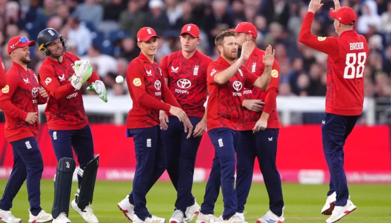 Liam Dawson T20I celebration