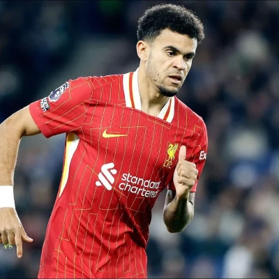 Luis Diaz in action for Liverpool
