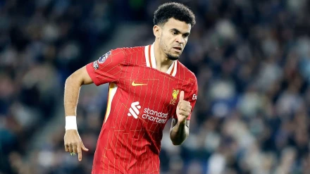 Luis Diaz in action for Liverpool