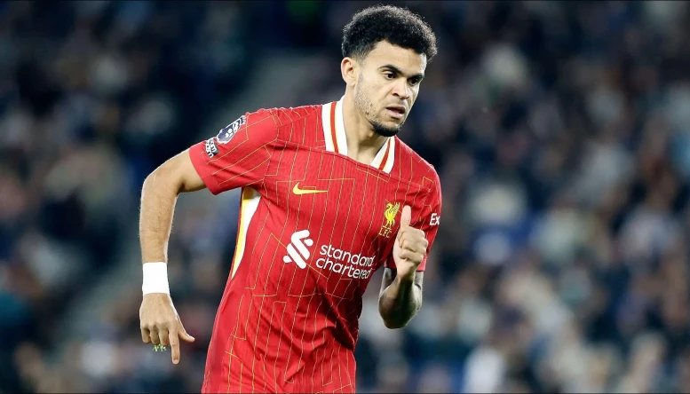 Luis Diaz in action for Liverpool
