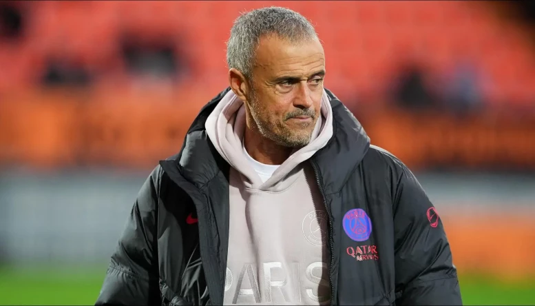 Luis Enrique the coach of PSG 
