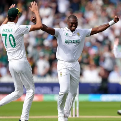 Lungi Ngidi wicket celebration