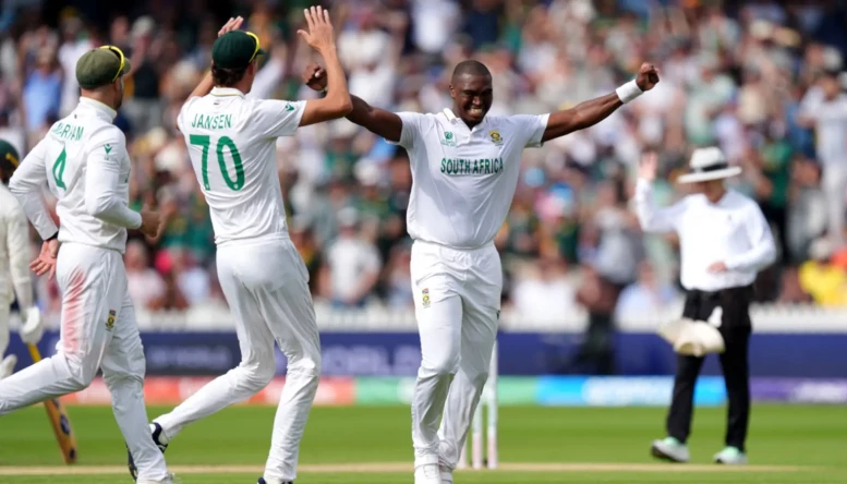 Lungi Ngidi wicket celebration