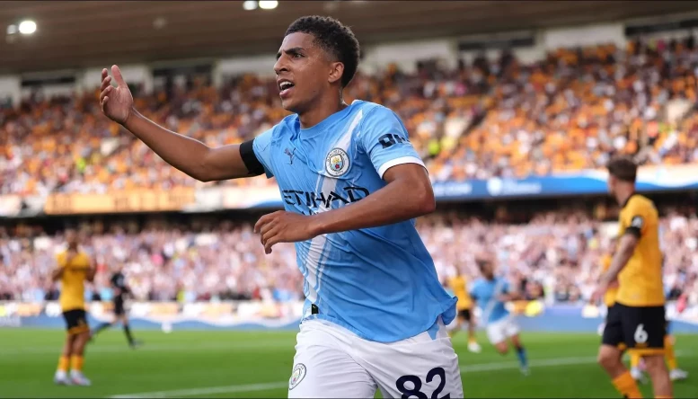 Manchester City's Rico Lewis 