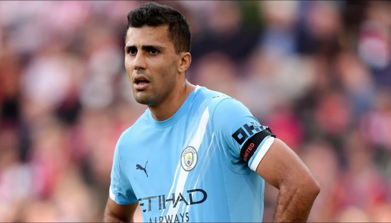 Manchester City's Rodri during the Premier League