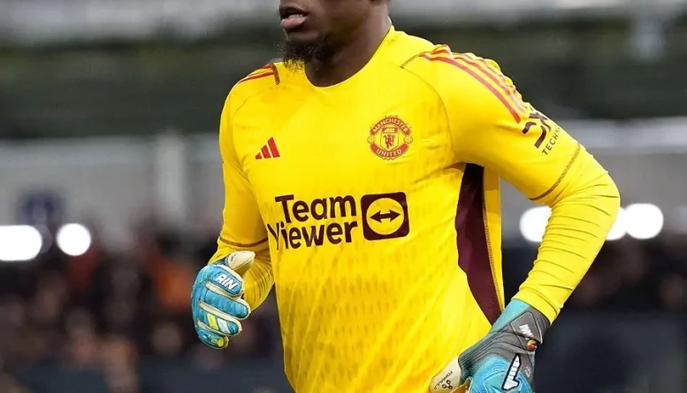 Manchester United goalkeeper Andre Onana