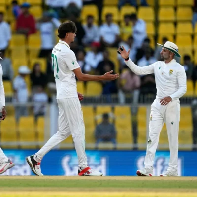 Marco Jansen Test celebration