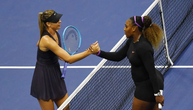 Maria sharapova and Serena Williams 2019 alamy