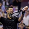 Novak Djokovic 2025 US Open R4 alamy