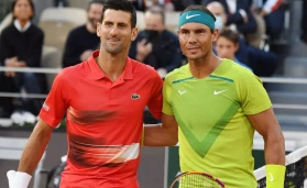 Novak Djokovic and Rafael Nadal