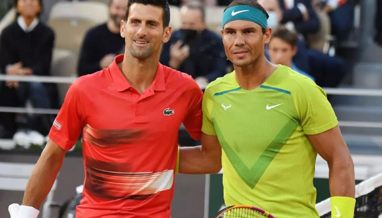 Novak Djokovic and Rafael Nadal