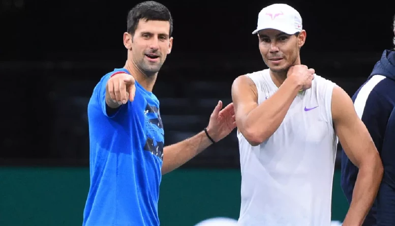 Novak Djokovic and Rafael Nadal.