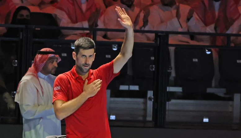 Novak Djokovic retires 2025 Six Kings Slam alamy