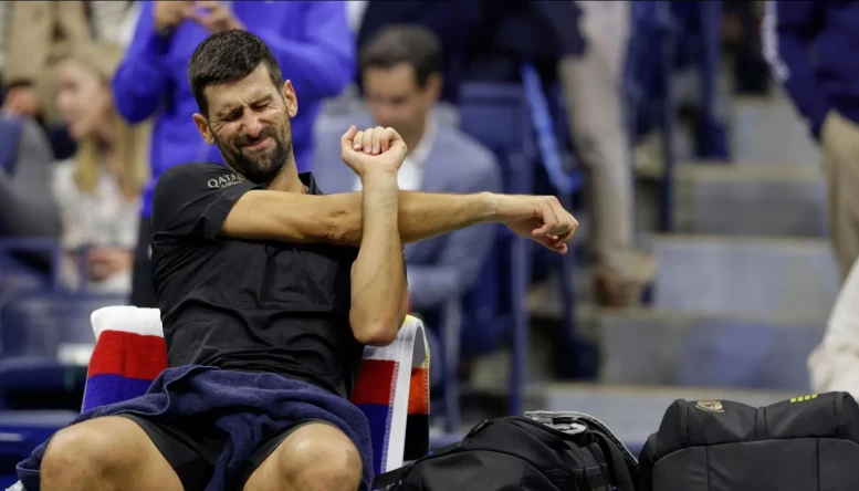 Novak Djokovic US Open 2025 QF alamy
