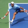 Novak Djokovic us open 2025 R2 alamy