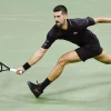Novak Djokovic US Open R1 2025 alamy