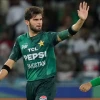 Pakistan's Shaheen Afridi celebrates during the Asia Cup cricket match 