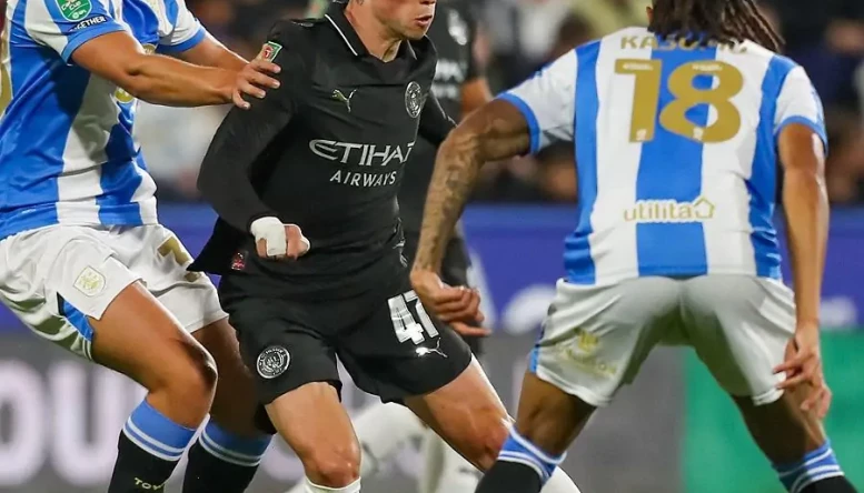 Phil Foden of Manchester City in action 