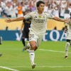 Real Madrid's Gonzalo Garcia celebrates after scoring 